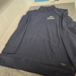 Travis Matthew Jacket Mens XL Quarter Zip Pullover Blue Long‎ Sleeve Golf